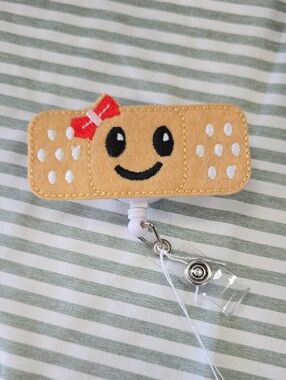 New Work Badge Reel Bandaid Medical Office Accessory ID Holder
